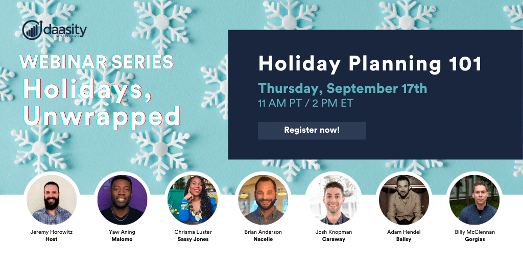 holiday planning 101 webinar speakers graphic